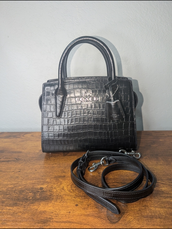 Coach Handbags - NWOT Coach Andrea Mini Croc-embossed Bag